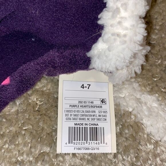 NWT Cat & Jack Girls Fleece Faux Fur Winter - Picture 6 of 6